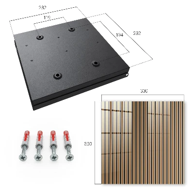 Minimalist stripes Key box for wall