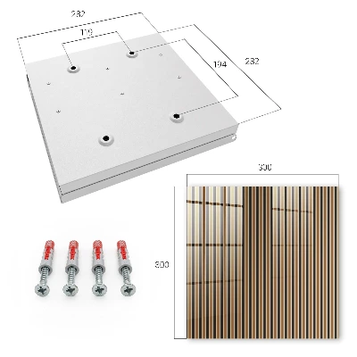 Minimalist stripes Key box for wall