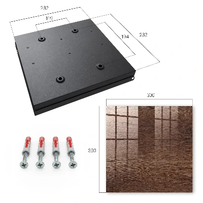 Brown wood Wall mounted key box