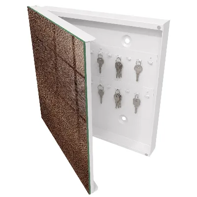 Brown wood Wall mounted key box