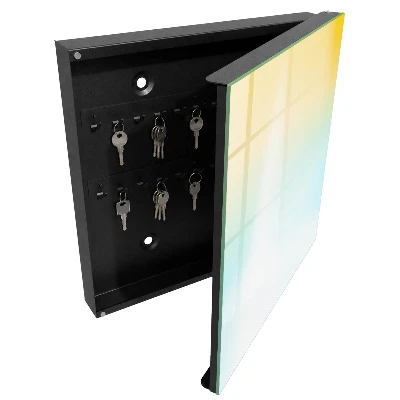 Key cabinet with gentle colors
