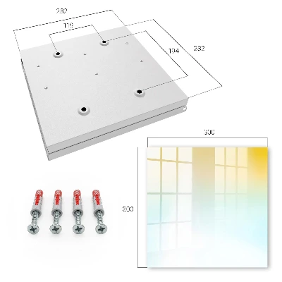 Key cabinet with gentle colors