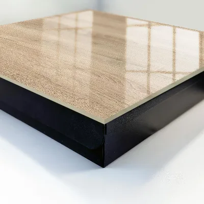 Wall-mounted key box with wood texture