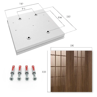 Wooden planks Key box for wall