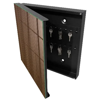 Wooden planks Key box for wall