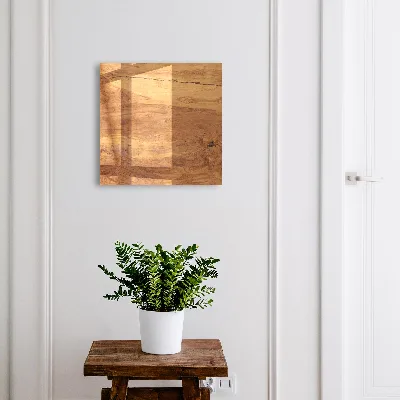 Key cabinet with a wood texture finish