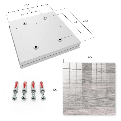Grey wood Key box for wall