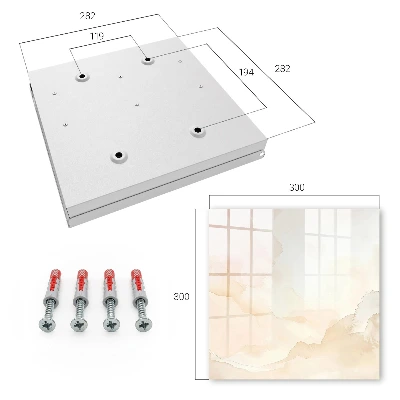Light landscape Key box for wall