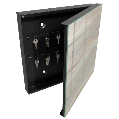 Beige waves Key box for wall