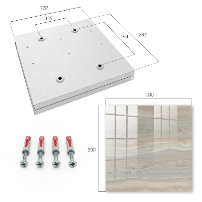 Beige waves Key box for wall
