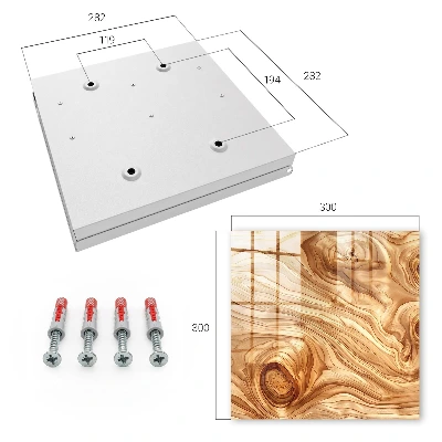 Wood waves Key cabinet
