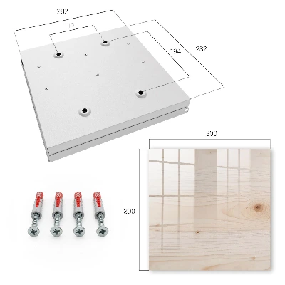 Wood texture Key box for wall