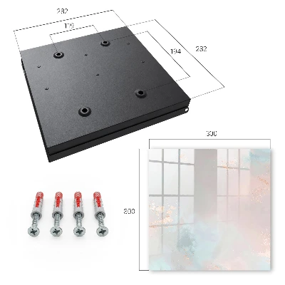 Pastel abstraction Wall mounted key box