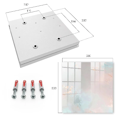 Pastel abstraction Wall mounted key box