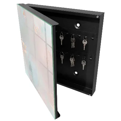 Pastel abstraction Wall mounted key box