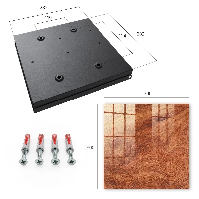 Key cabinet with wood texture