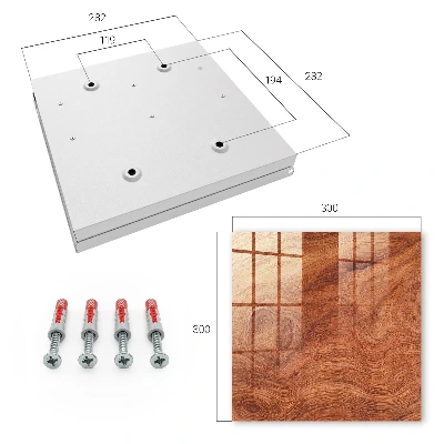 Wood texture Key cabinet