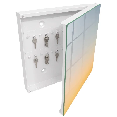 Key cabinet in pastel sunrise