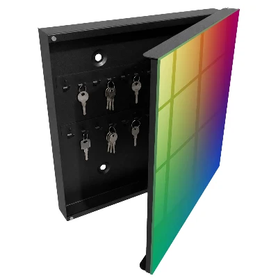 Colorful gradient Key box for wall