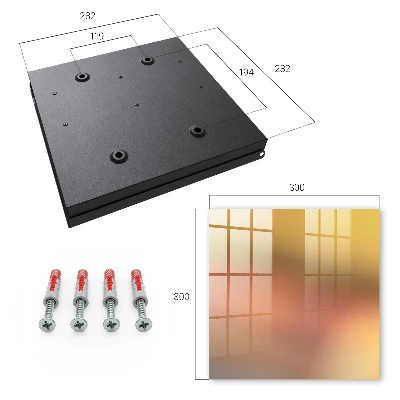 Warm gradient Wall mounted key box
