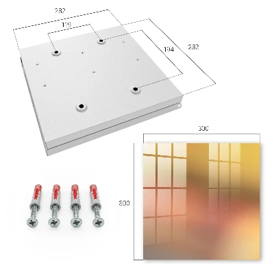 Warm gradient Wall mounted key box