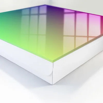 Key cabinet with a colorful gradient finish