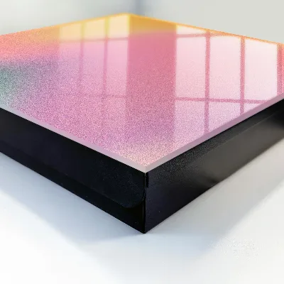 Wall-mounted key box with a colorful gradient finish