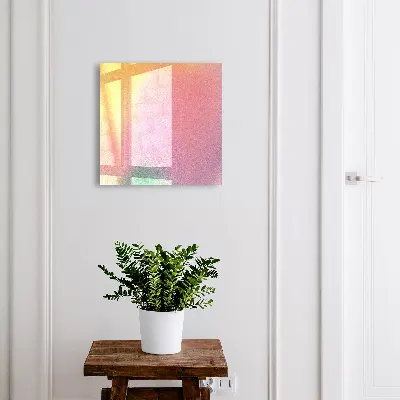 Wall-mounted key box with a colorful gradient finish