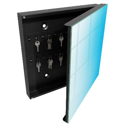 Blue gradient Wall mounted key box