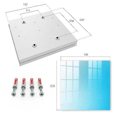 Blue gradient Wall mounted key box