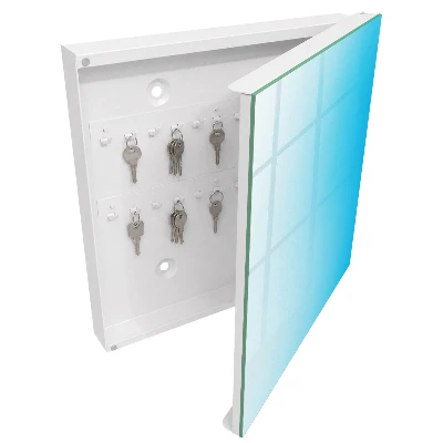 Blue gradient Wall mounted key box