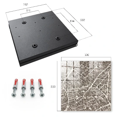 City map Key cabinet