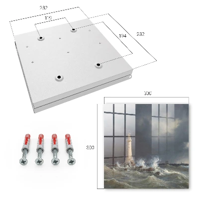 Stormy sea Wall mounted key box