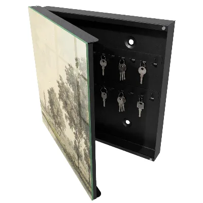 Park with a pagoda Key cabinet