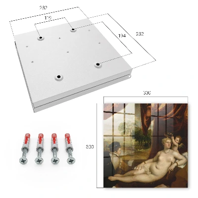 Titian Venus and the Lute Player Key box for wall