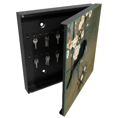 Ohara Koson Crow and Cherry Blossoms Wall mounted key box