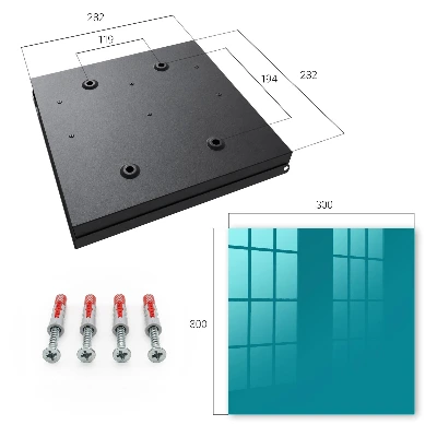 Cool turquoise Key box for wall