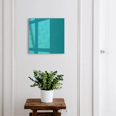 Wall-mounted key box cool turquoise