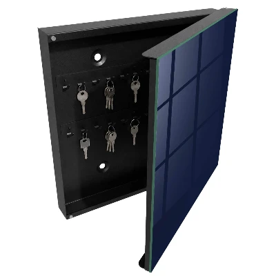 Dark navy blue Wall mounted key box