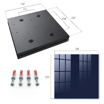 Dark navy blue Wall mounted key box