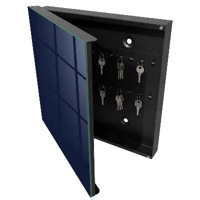 Dark navy blue Wall mounted key box