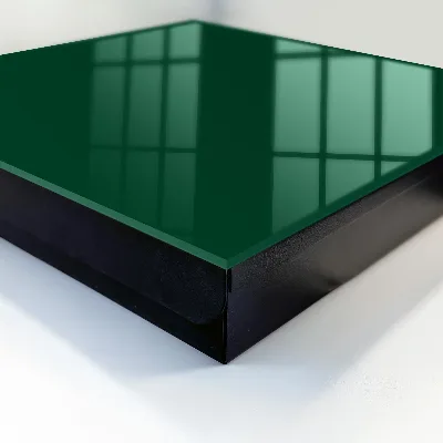 Key cabinet in bottle green