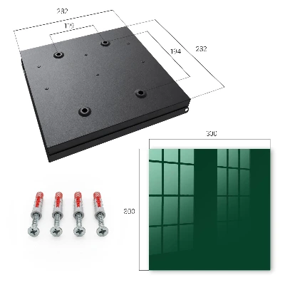 Bottle green Key cabinet