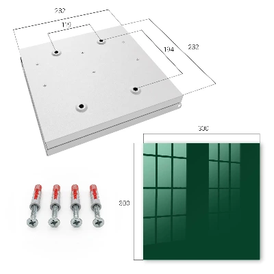 Bottle green Key cabinet