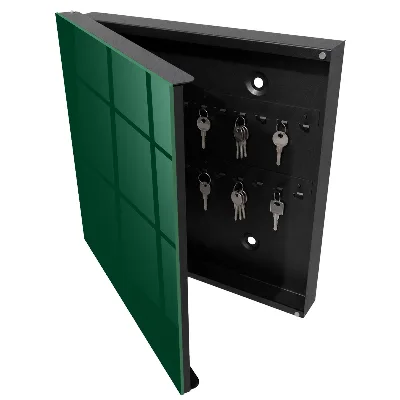 Bottle green Key cabinet