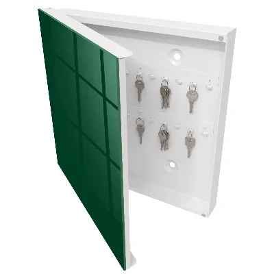 Bottle green Key cabinet