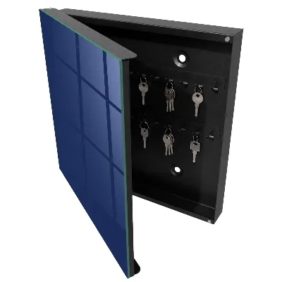 Vibrant navy blue Key cabinet