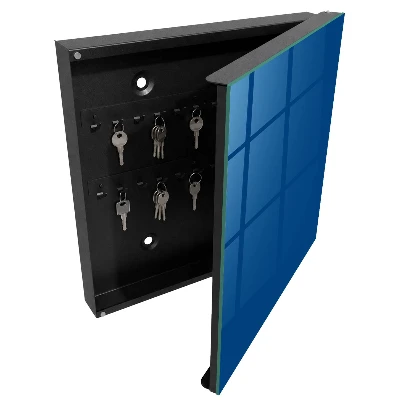 Dark blue Key box for wall