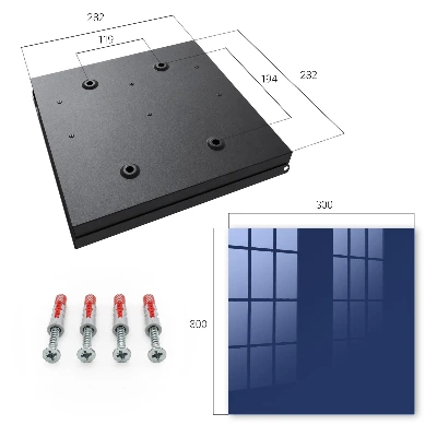 Dark blue Key box for wall