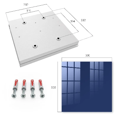 Dark blue Key box for wall